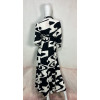Robe longue chemise imprimé noir et blanc - 62998 GOA