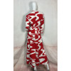 Robe longue chemise imprimé rouge et blanc - 62998 GOA