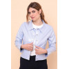 Veste enduit simili bleu pastel Hippocampe
