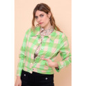 Veste enduit simili carreaux vert Hippocampe