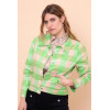 Veste enduit simili carreaux vert Hippocampe