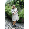 Manteau enduit Tweed camel et doré Hippocampe