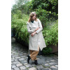 Manteau enduit Tweed camel et doré Hippocampe