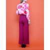 Hauts Col bénitier voile motif fleuri rose et rouge Hippocampe