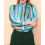 Chemise lavallière rayures vert Hippocampe