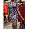 Robe noir motif cachemire rose Fifilles de Paris