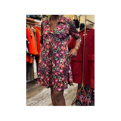 Robe Louisia fluide fleurie