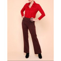 Chemise rouge foncé, poches devant Hippocampe