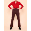 Chemise rouge foncé, poches devant Hippocampe