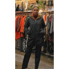 Parka mi-longue imperméable noir fourrée camel Goa