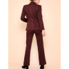 Pantalon tailleur motif reptile rouge Hippocampe