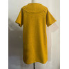 Robe laine bouclée jaune safran Hippocampe