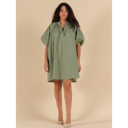 Robe ample kaki