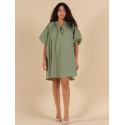 Robe ample kaki