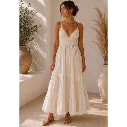 Robe longue fines bretelles