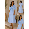 Robe broderie épaules manches