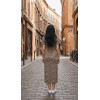 Robe longue nœud sur le côté