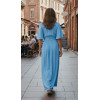 Robe longue taille drapée