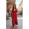 Robe longue taille drapée